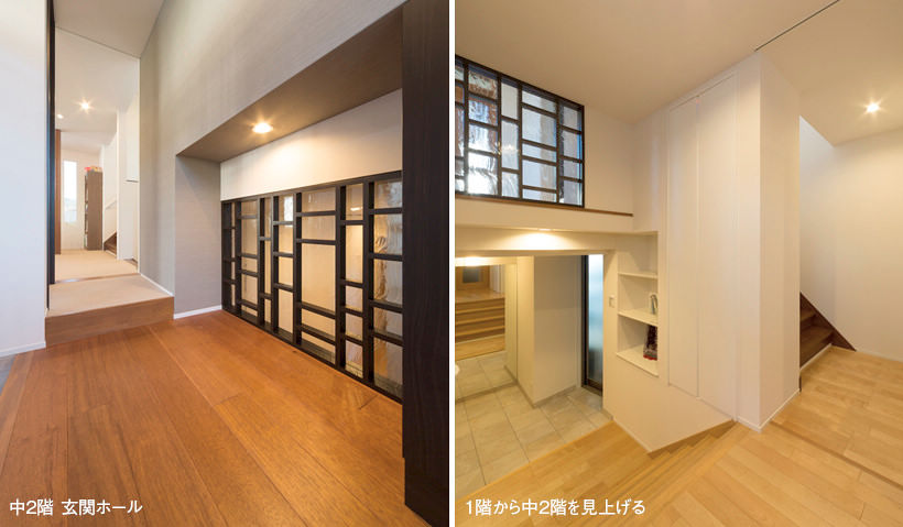 玄関 廊下 子どもたちと楽しく暮らせる住まいに大幅リフォーム スキップフロアにして 明るくのびやかな空間に リフォーム事例1000 Panasonic