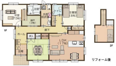 物件全体 シニア世代に最適な平屋住宅で 将来の車椅子生活も考慮したバリアフリー住宅へ 08年度リファイン大賞 テーマ部門 建替 外まわり 最優秀賞 リフォーム事例1000 Panasonic