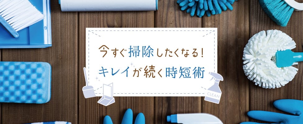 今すぐ掃除したくなる！キレイが続く時短術