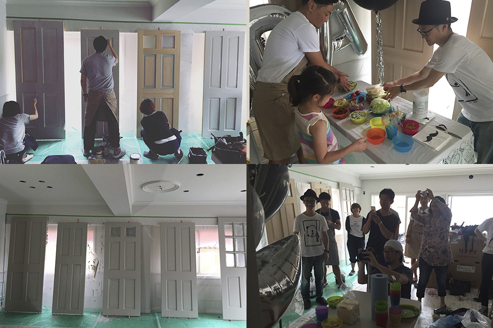 ペインティングパーティーの様子