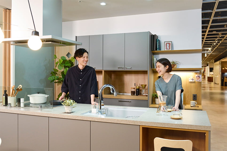 パナソニックのLクラス キッチン「いろりダイニング」