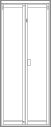イラスト：2枚折りドア