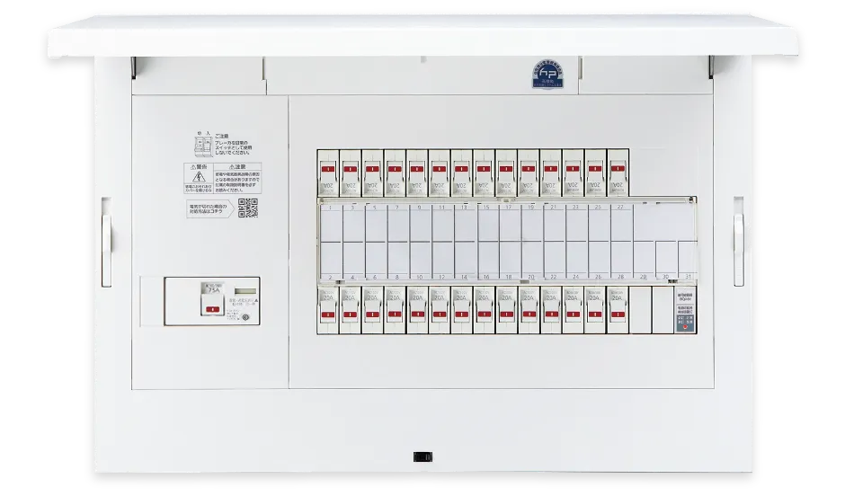 画像:避雷器のついた分電盤